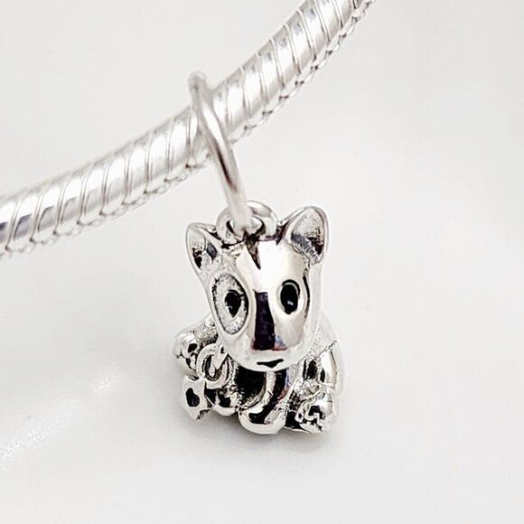 Pandora Bull Terrier Charm Dog Pet Puppy Charm - Picture 1 of 4